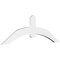 Ekena Millwork Archdale Architectural Grade PVC Gable Bracket, 72"W x 24"H x 2"D x 6"F, 8/12 Pitch GBP072X24X0206ARC00 - alternate 1